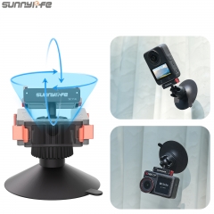 Sunnylife Magnetic Quick-Release Ball-Joint Adapter Mount 360° Rotatable Suction Cup Bracket for Osmo 360/Action 5 Pro/4/3