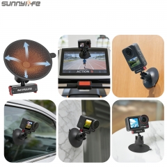 Sunnylife Magnetic Quick-Release Ball-Joint Adapter Mount 360° Rotatable Suction Cup Bracket for Osmo 360/Action 5 Pro/4/3