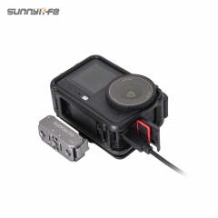 Sunnylife Protective Case Frame Mount AdapterHousing Case with Detachable Sun Hood for OSMO ACTION 6