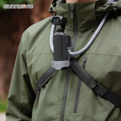 Sunnylife Adjustable POV Neck Mount Hand Free Video Vlog Neck Selfie Holder with Body Strap for Pocket 4/3