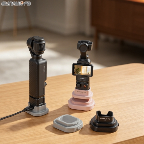 Sunnylife 2-in-1 Detachable Car & Desktop Base Stand Base Desktop Stabilizer Supporting Holder Accessories for Pocket 4/3