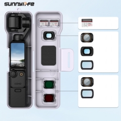 Sunnylife Protective Case Gimbal Camera Protector with Lanyard Shock-proof Protective Cover Storage Box Accessories for Osmo Pocket 4/3