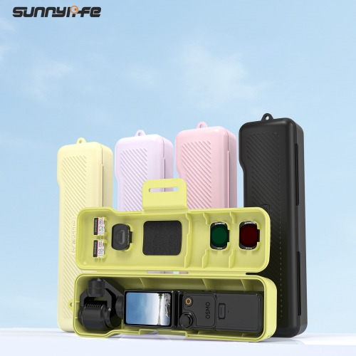 Sunnylife Protective Case Gimbal Camera Protector with Lanyard Shock-proof Protective Cover Storage Box Accessories for Osmo Pocket 4/3