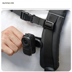 Sunnylife Backpack Clip Action Camera Clamp 360° Rotation Vertical-Horizontal Mount 90° Tilt Backpack Clip Accessories for Osmo Nano