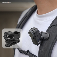 Sunnylife Backpack Clip Action Camera Clamp 360° Rotation Vertical-Horizontal Mount 90° Tilt Backpack Clip Accessories for Osmo Nano