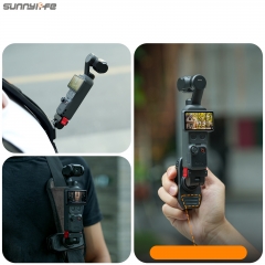 Sunnylife Magnetic Quick-Release Adjustable Backpack Clip Action Camera Clamp Vertical-Horizontal Mount Accessories for Osmo Pocket 4/3