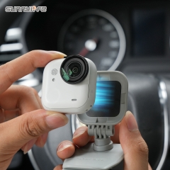 Sunnylife Magnetic Car Sun Visor Mount Action Camera Holder 360°Rotating 180° Tilt Sun Visor Holder for Insta360 GO Ultra