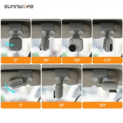 Sunnylife Magnetic Car Sun Visor Mount Action Camera Holder 360°Rotating 180° Tilt Sun Visor Holder for Insta360 GO Ultra