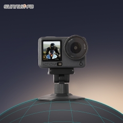 Sunnylife Dual-Direction Magnetic Flexible Adhesive Helmet Mount Base Quick-Release Action Camera Holder for Osmo Nano/Action 6