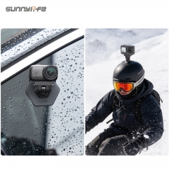 Sunnylife Dual-Direction Magnetic Flexible Adhesive Helmet Mount Base Quick-Release Action Camera Holder for Osmo Nano/Action 6