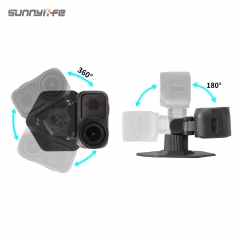 Sunnylife Dual-Direction Magnetic Flexible Adhesive Helmet Mount Base Quick-Release Action Camera Holder for Osmo Nano/Action 6