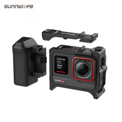 Sunnylife 2-in-1 Detachable Protective Frame & Street Photography Handle Ergonomic Hand Grip Quick Release Shutter Handle for Insta360 Ace Pro 2/1
