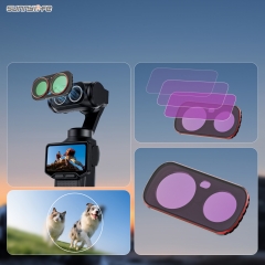 Sunnylife Magnetic Lens Filters Adjustable CPL 1/4 BLACK MIST Filters Metal ND MCUV Accessories for Insa360 Luna Ultra