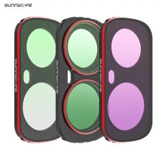 Sunnylife Magnetic Lens Filters Adjustable CPL 1/4 BLACK MIST Filters Metal ND MCUV Accessories for Insa360 Luna Ultra