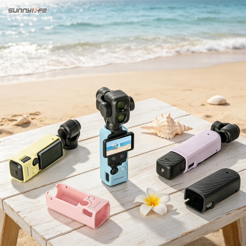 Sunnylife TPU Protective Cover Soft Protective Case Action Camera Cover Accessories for Osmo Pocket 4P/4/3