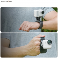Sunnylife Magnetic Quick-Release Wrist Strap Adjustable Wristband Expansion Band Bicycle Strap Cat Collar for Insta360 GO Ultra