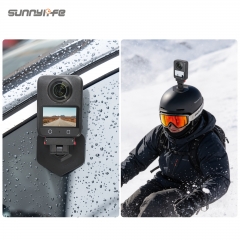 Sunnylife Magnetic Flexible Adhesive Helmet Mount Base Quick-Release Action Camera Holder for Osmo 360/Action 5 Pro/4/3/2