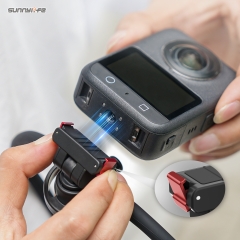 Sunnylife Magnetic POV Neck Mount Hand Free Video Vlog Neck Adjustable Selfie Holder with Body Strap for Osmo 360/Action 5 Pro/4/3/2