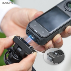 Sunnylife Magnetic POV Neck Mount Hand Free Video Vlog Neck Adjustable Selfie Holder with Body Strap for Insta360 X6/X4 Air/X5/Ace/Ace Pro 2/1