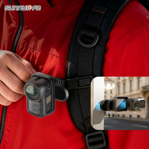 Sunnylife Magnetic Backpack Clip Adjustable Action Camera Clamp Quick-Release Mount Accessories for Osmo Nano