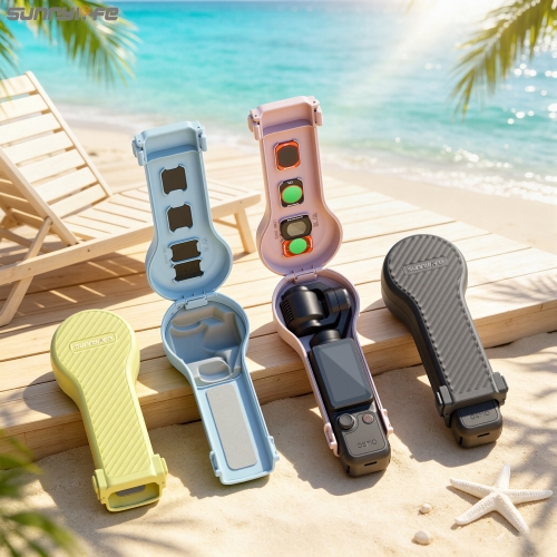 Sunnylife Bulb-Shaped Protective Case with Filter Box Shock-proof Protective Cover Accessories for Osmo Pocket 4/3