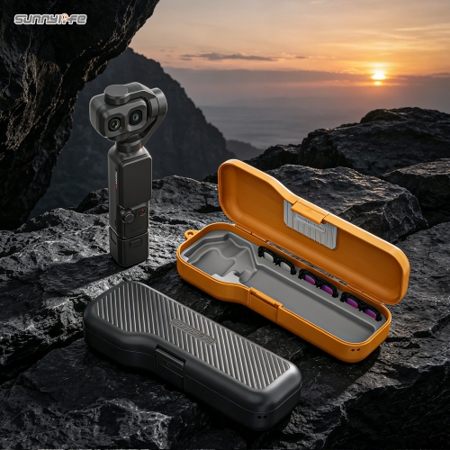 Sunnylife Protective Case with Filter Box Shock-proof Storage Box Protective Cover Accessories for Osmo Pocket 4P