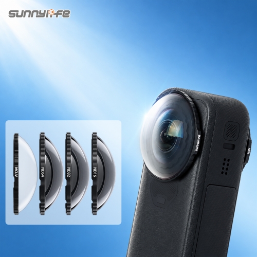 Sunnylife Lens Filters ND16 ND32 ND64 Filters Hemispherical MCUV Filters Accessories for Insta360 X6