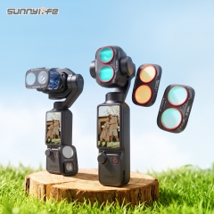 Sunnylife Magnetic Lens Filters Macro Lens Wide-Angle Lens Adjustable VND 1/4 Black MIST&ND16&CPL Filters for Osmo Pocket 4P