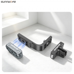 Sunnylife Metal L-Type Vertical-Horizontal Mount with Magnetic Adapter Quick Release Mount Adapter Stand for Insta360 X6