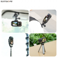 Sunnylife Metal L-Type Vertical-Horizontal Mount with Magnetic Adapter Quick Release Mount Adapter Stand for Insta360 X6