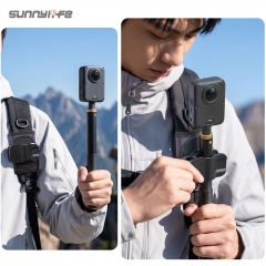 Sunnylife Action Camera Backpack Clamp Quick-Release Adjustable Backpack Clip for Action Camera Extension Rod